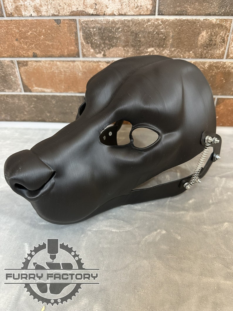 Hyena Fursuit Head Base With Moving Jaw, Hinges / 3D Printed From PLA ...