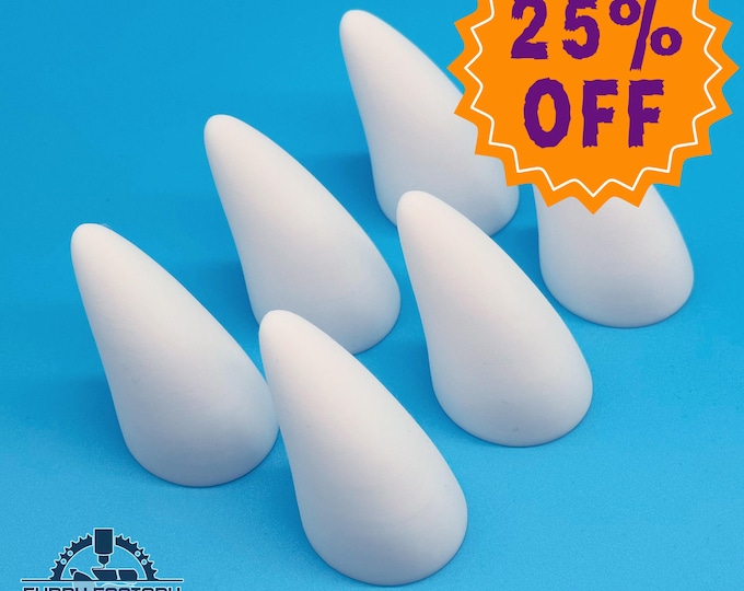 Small Horns (Pair) – Lightweight & Durable, 3D Printed for Fursuits, Costumes, and Cosplay