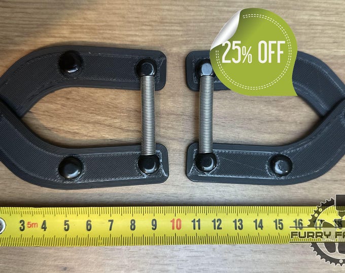 Durable 3D Printed Hinges with Springs & Bolts for Fursuit Head Base - Accessories