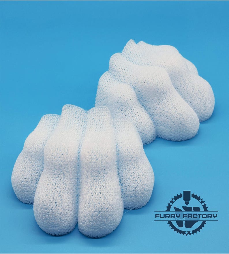 TPU 3D printed fursuit toes