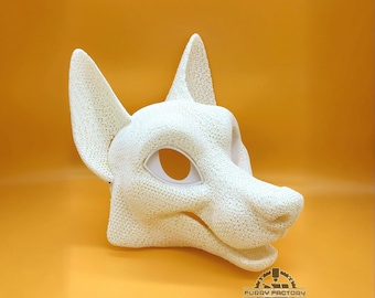 Toony Fox Fursuit Head Base, Lightweight Foam TPU for Canine Builds
