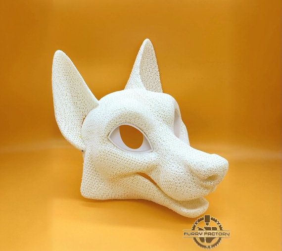 Toony Fox Fursuit Head Base, Lightweight Foam TPU for Canine Builds