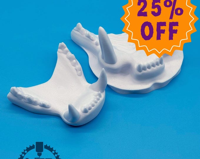 Tiger Fursuit jaw-set, realistic, 3D printed from PLA+ / Original design