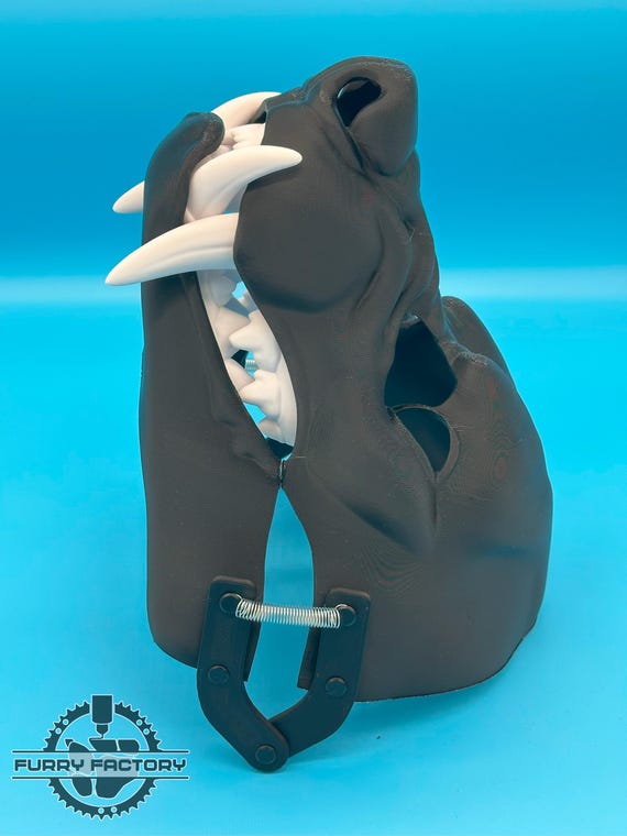 Snarl Hyena Fursuit Base and Jaw Set Realistic 3D Printed Moving
