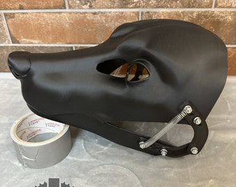 3D Printed Fox Fursuit Head Base with Moving Jaw - Realistic Canine Furry Costume