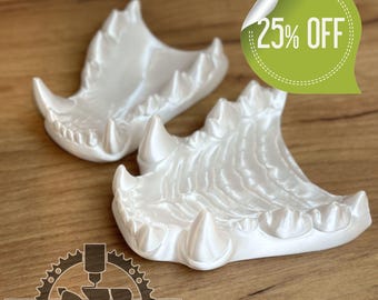 Hyena Fursuit jaw-set, realistic, 3D printed from PLA+ / Original design