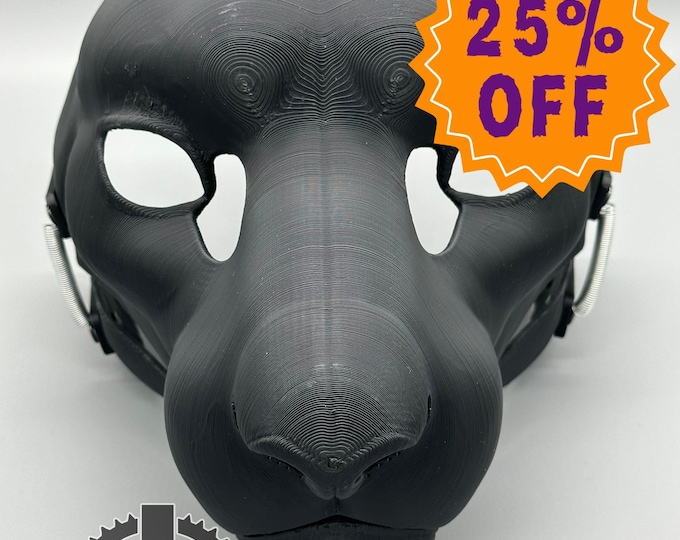 Realistic Snow Leopard Fursuit Head Base with Moving Jaw - 3D Printed, Hinged