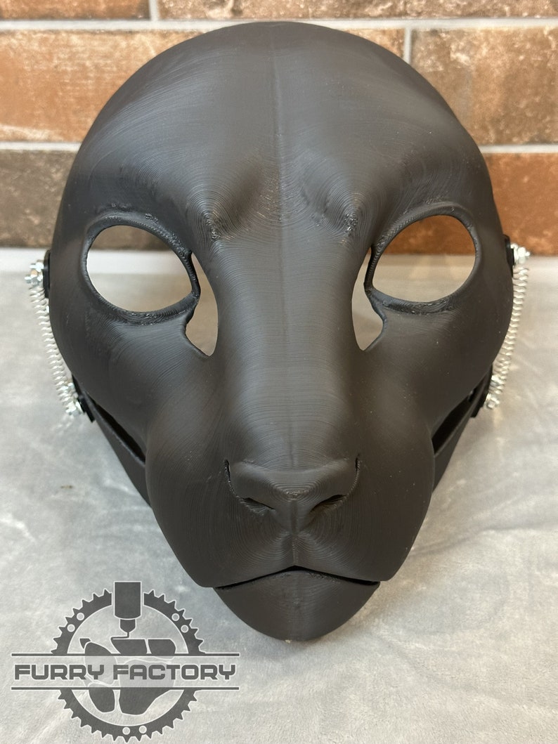 Domestic Cat Fursuit Head Base With Moving Jaw, Hinges / 3D Printed ...