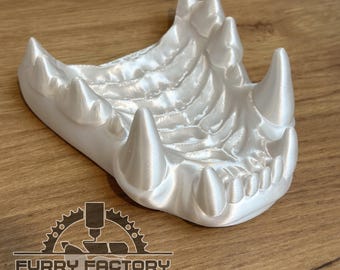 Hyena Jaw Set: Realistic 3D Printed Teeth for Fursuits