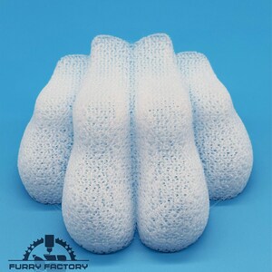3D printed TPU fursuit toes, designed to provide a lifelike appearance and fit for furry enthusiasts