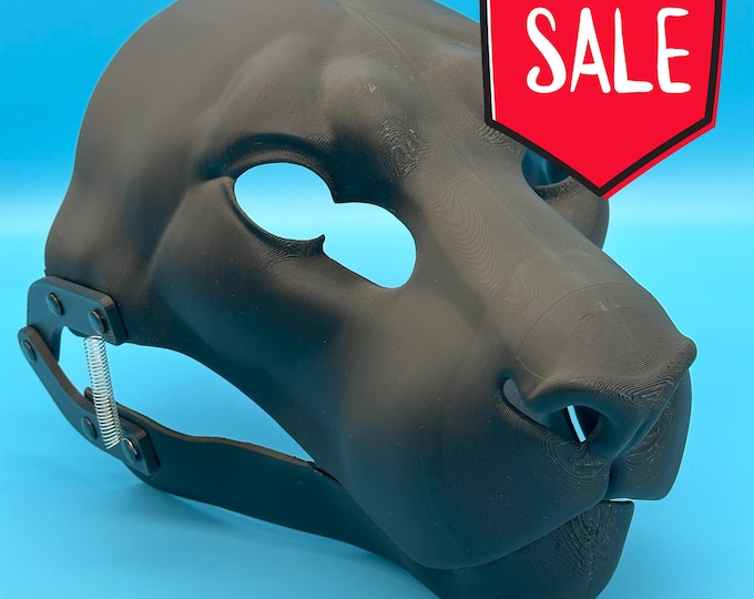 Realistic Tiger Fursuit Head Base with Moving Jaw - 3D Printed Parts For Feline Furry Costume