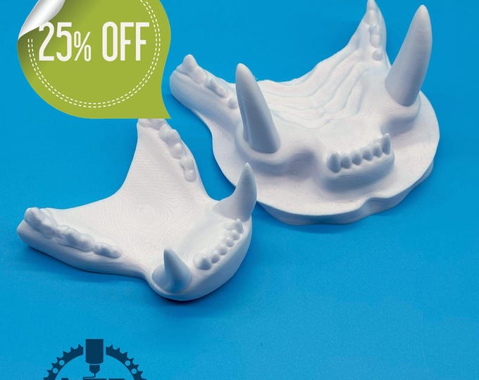Tiger Fursuit jaw-set, realistic, 3D printed from PLA+ / Original design