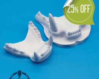 Tiger Fursuit jaw-set, realistic, 3D printed from PLA+ / Original design