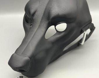Wolf Fursuit Head Base: Realistic 3D Printed Moving Jaw Hinged DIY Blank