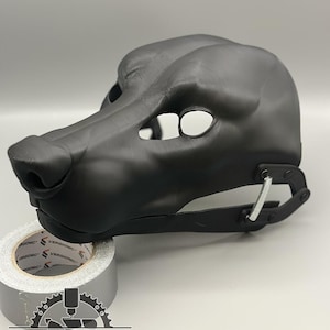 Side view of realistic 3D fursuit wolf base – pioneer design, exclusive bestseller model
