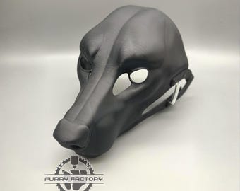 Wolf Fursuit Head Base: Realistic 3D Printed Moving Jaw DIY Blank Furry Cosplay