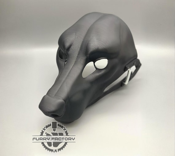 Wolf Fursuit Head Base: Realistic 3D Printed Moving Jaw DIY Blank Furry Cosplay