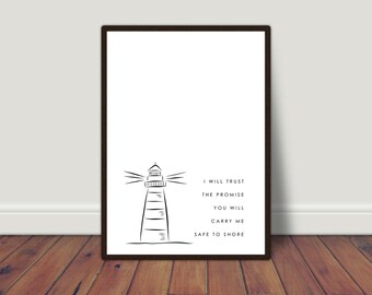 Lighthouse Print | Instant Digital Download | Printable | Digital Print