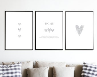 Grey Home Print Set | INSTANT DOWNLOAD PRINTS