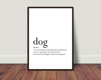 Dog definition | Instant digital download | Printable | Digital Print
