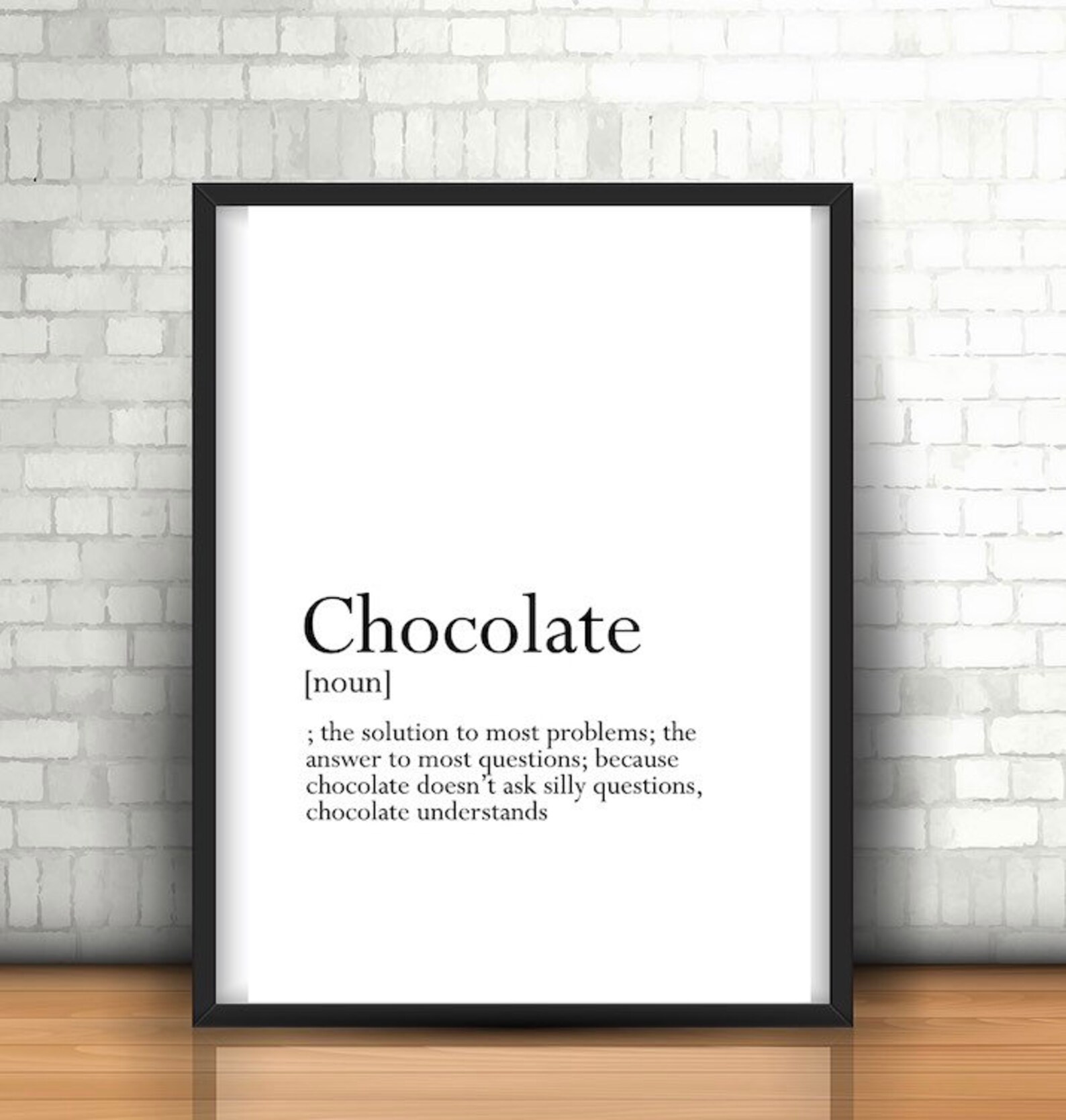 Chocolate Definition Print Dictionary Print Home Decor Etsy