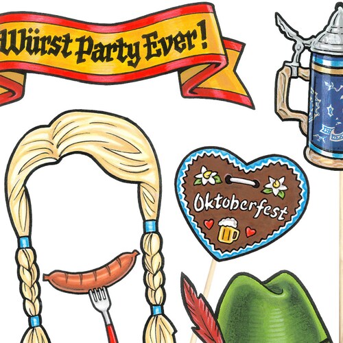 Printable Oktoberfest Photo Booth Props Oktoberfest - Etsy Australia