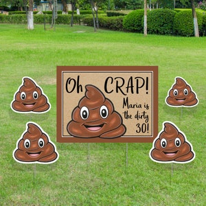 Funny Birthday Yard Sign, Custom Lawn Signs, Outdoor Party Decorations image 3