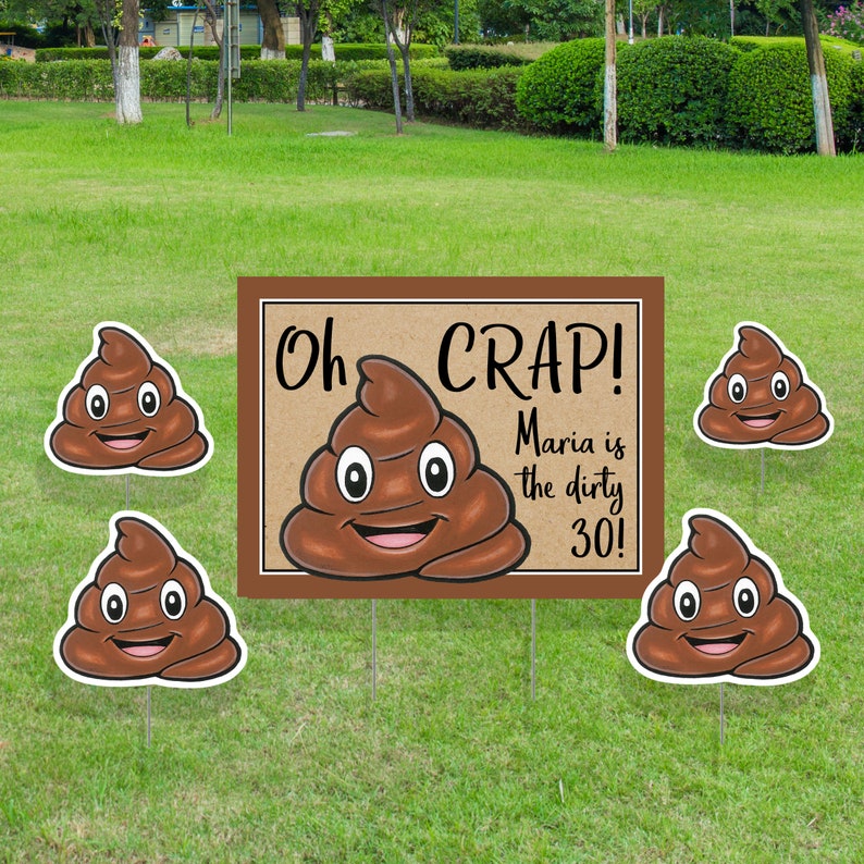 Funny Birthday Yard Sign, Custom Lawn Signs, Outdoor Party Decorations image 3