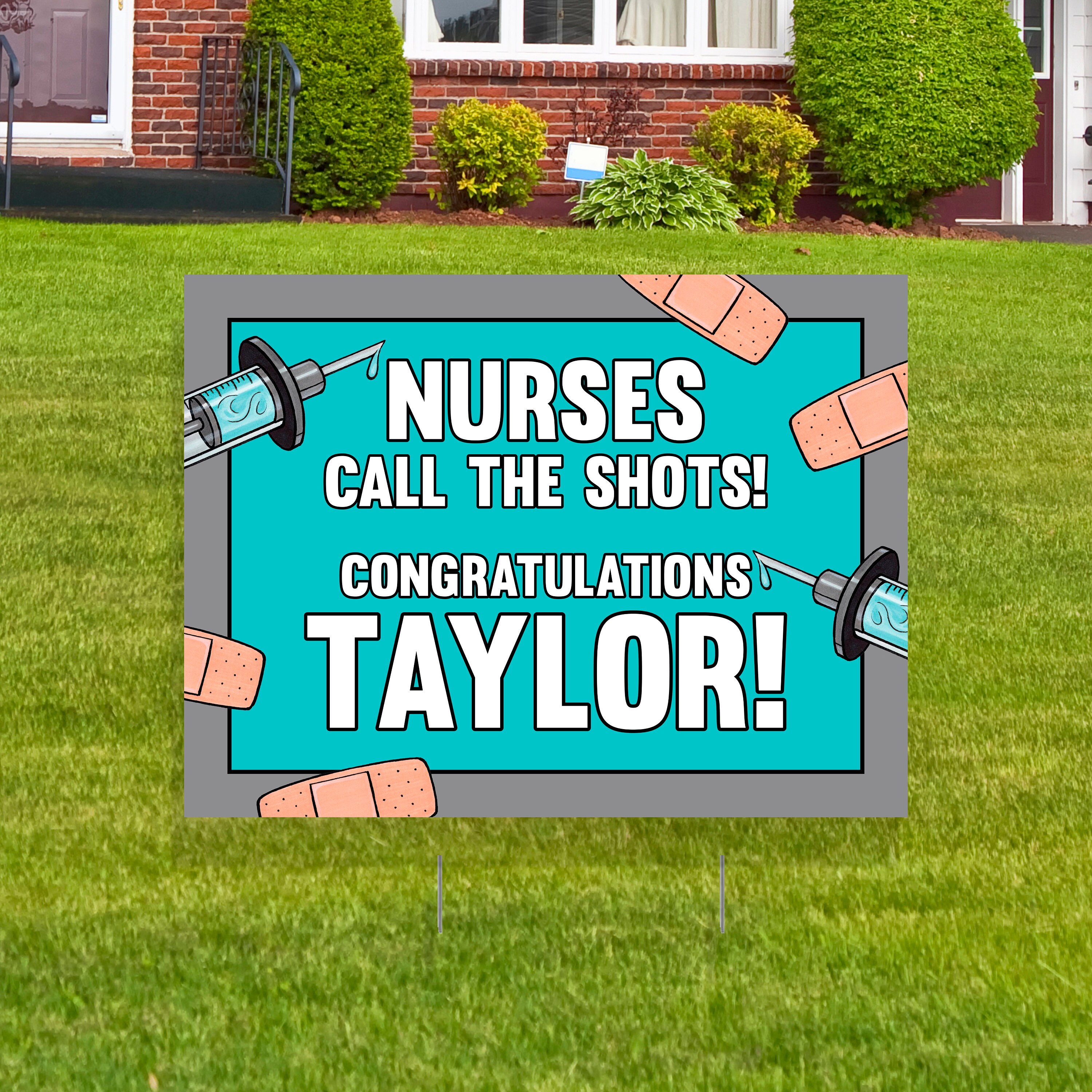 Nursing School Graduation Lawn Sign Nurse Grad Yard Card Etsy UK