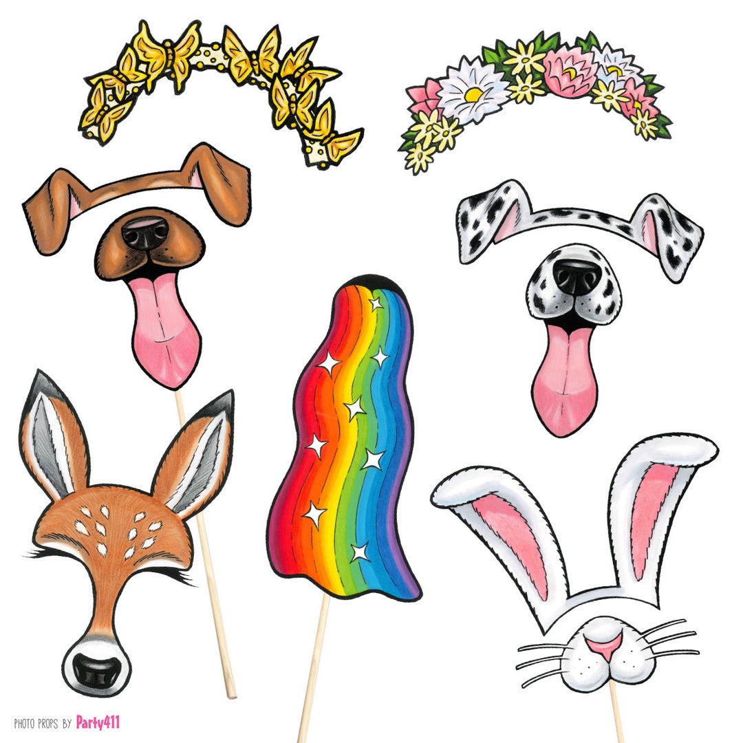 10 Filter Photo Booth Props Instant Download Free Photo Booth Sign Etsy