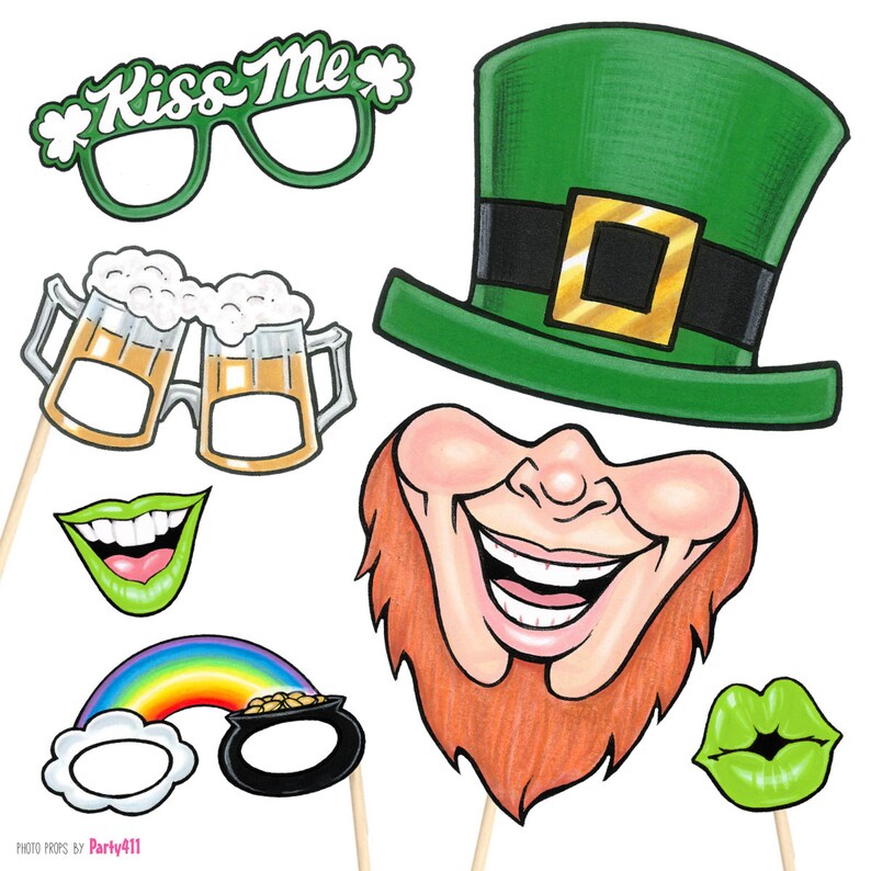 st patricks day photo booth prop from unique