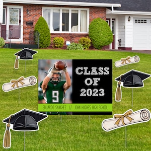 Graduation Yard Card Sign, Choose your color 2023 Graduation Lawn Sign image 2