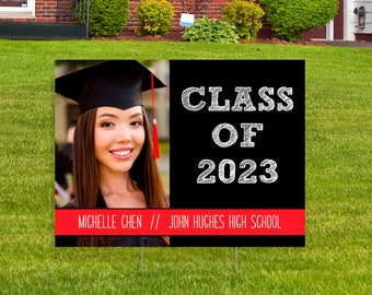 Graduation Yard Card Sign, Choose your color - 2023 Graduation Lawn Sign