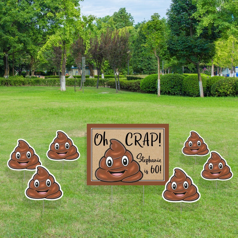 Funny Birthday Yard Sign, Custom Lawn Signs, Outdoor Party Decorations image 1