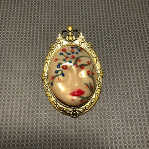 Cabochon Face Pins