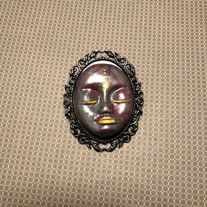 Cabochon Face Pins