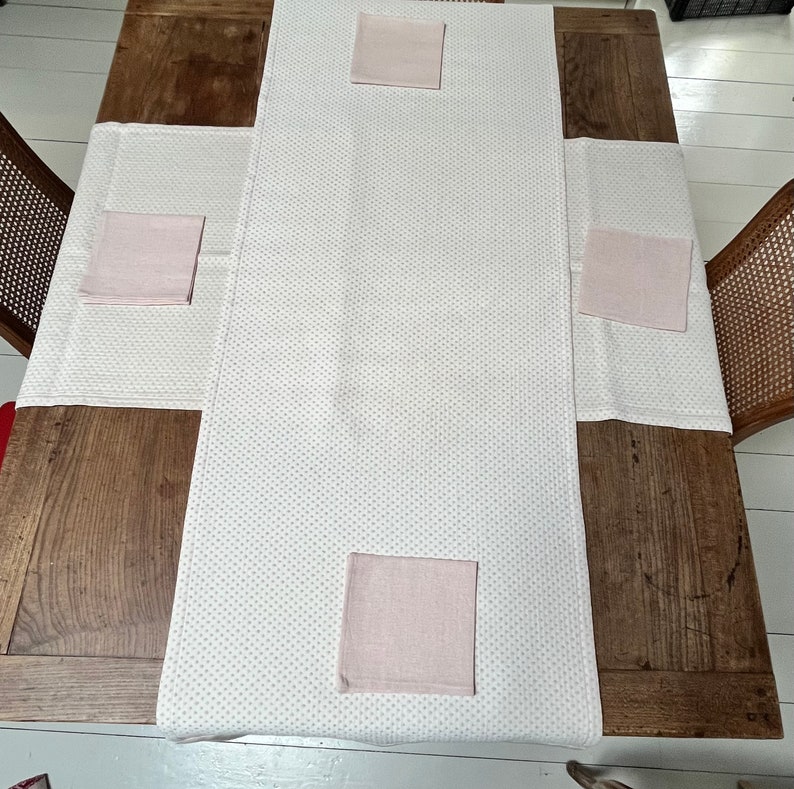 Busatti Linen Runner with Napkins - Thumbnail 4