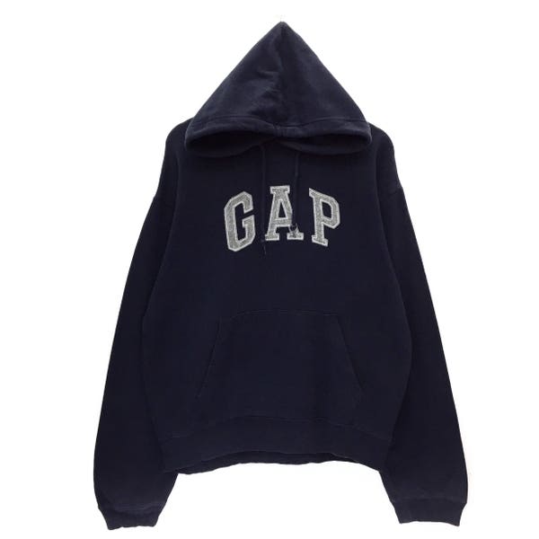 RARE!! Vintage GAP Big Logo Big Spellout Embroidery Sweatshirt Jumper Pullover