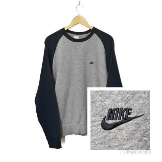 nike check sweater