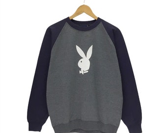 PLAYBOY Spellout  sweatshirt Big Logo Play Boy Bunny Pullover Crewneck Jumper Jacket Rare!!