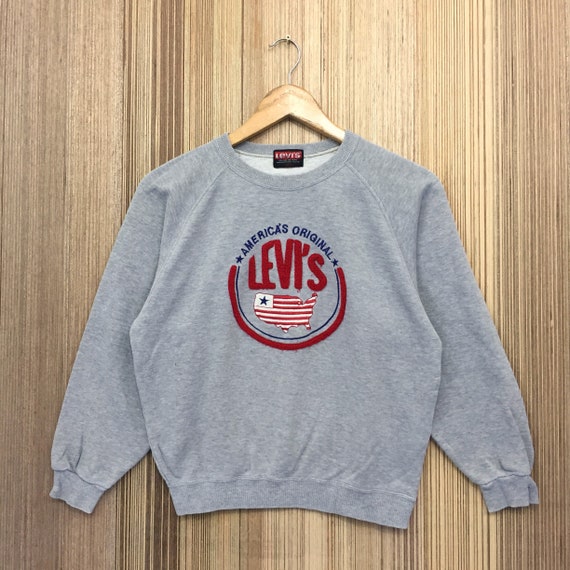 RARE Levis Big Logo Japan Jeans Sweatshirt Jumper Sweater - Etsy