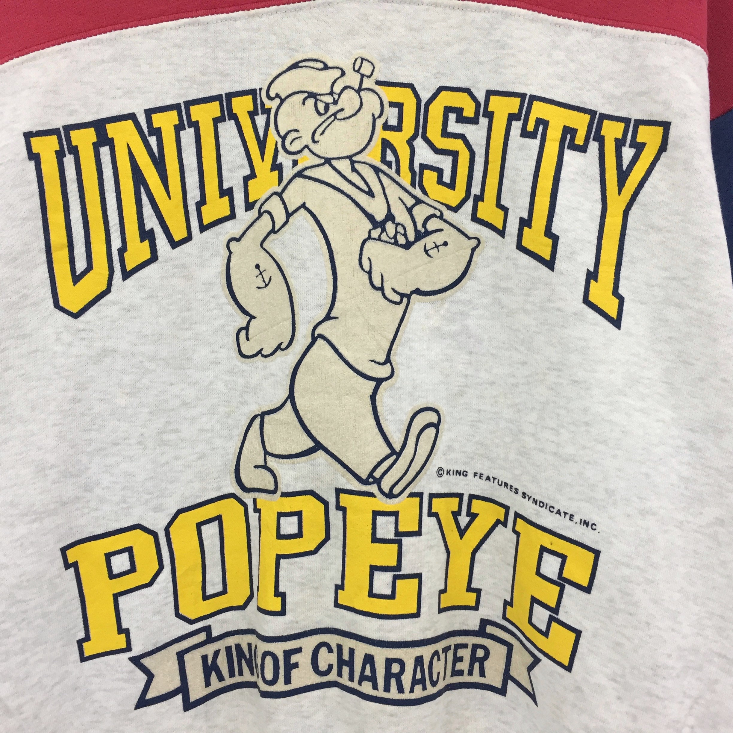 RARE Vintage 90s University Popeye King of Character - Etsy UK