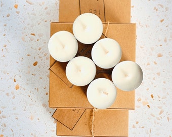 Unscented Soy Tealights | Pack Of 6