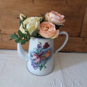 Old coffee maker / old enamelled coffee maker / vintage coffee maker / vintage French / enamel French coffee pot