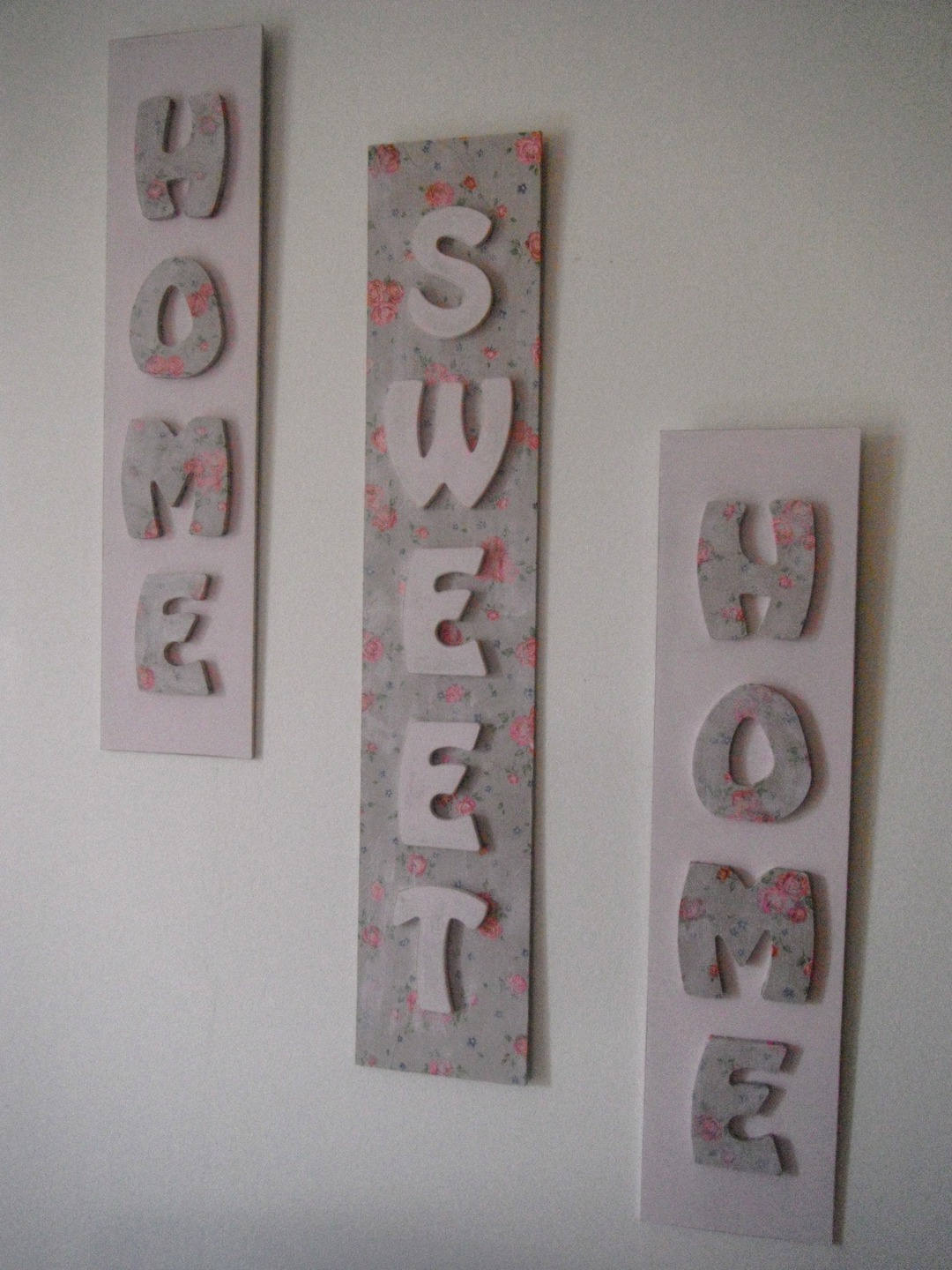 Ensemble de 3 Tableaux Assortis Esprit Shabby Chic