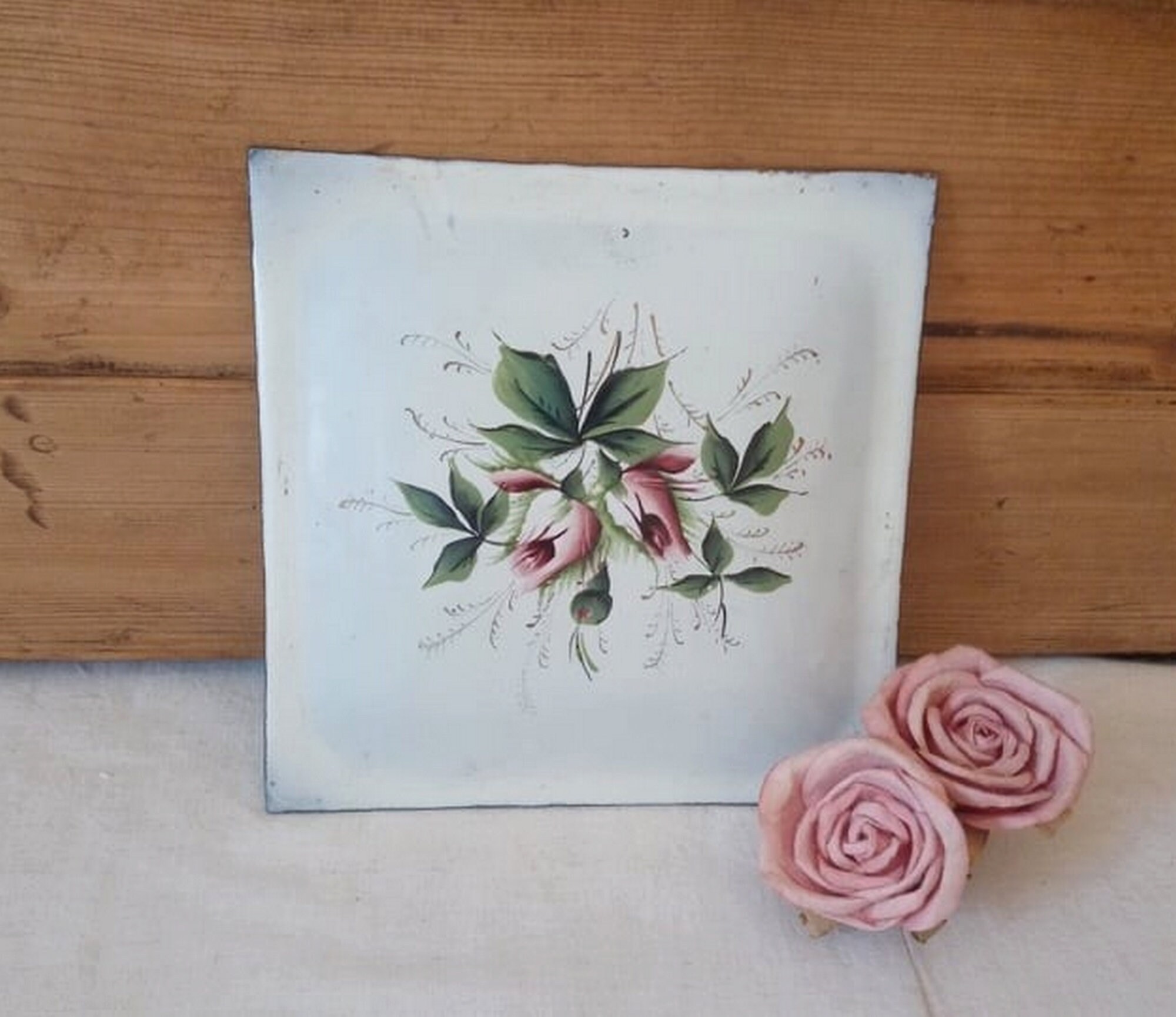 Plaque Ancienne Émaillée/Plaque Métal Vintage Des Années 1900 France Vintage