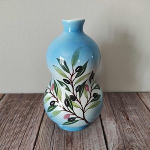 Vintage Provencal vase in glazed terracotta / vintage Provencal pottery / vintage Provencal object / vintage Provencal cicada
