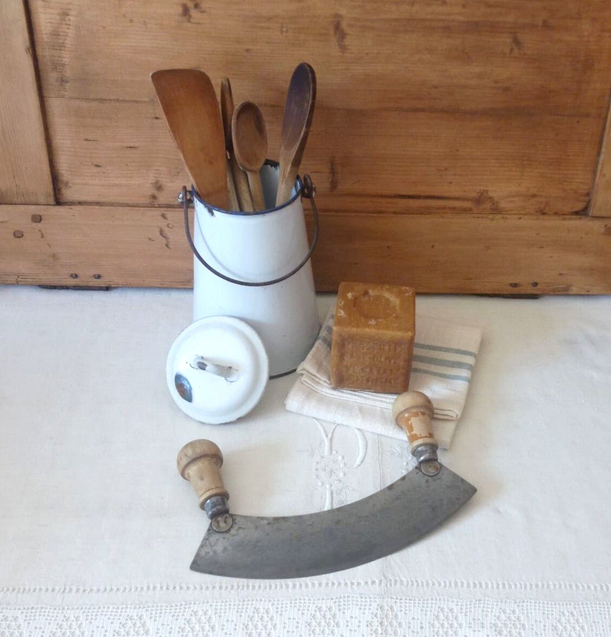 Hachoir à Main Ancien Des Années 1940/Ustensile de Cuisine Vintage Hachoir Grand-Mère