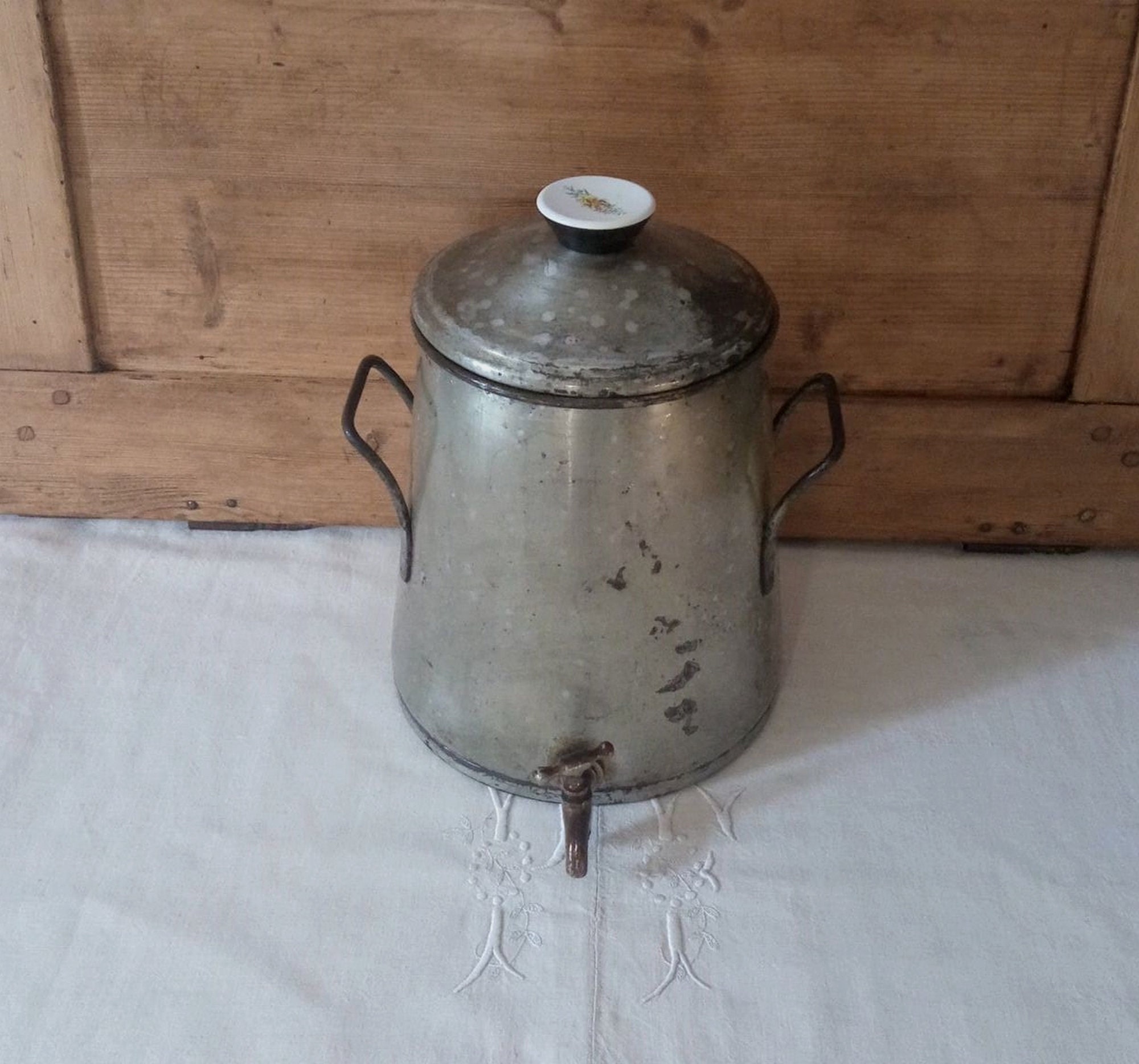 Cafetière Ancienne/Cafetière Réservoir Vintage Rétro Français Cuisine Vintage