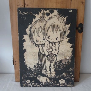 Cartel vintage grande / cartel infantil de la década de 1970 / decoración vintage de la habitación de los niños / decoración vintage